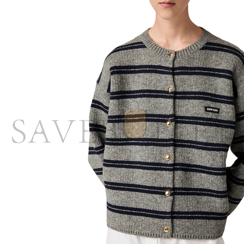 MIU MIU SHETLAND KNIT CARDIGAN MMF899